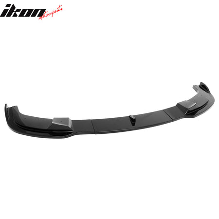 Fits 04-10 BMW E60 E61 5-Series M Sport H Style Front Bumper Lip Gloss Black ABS
