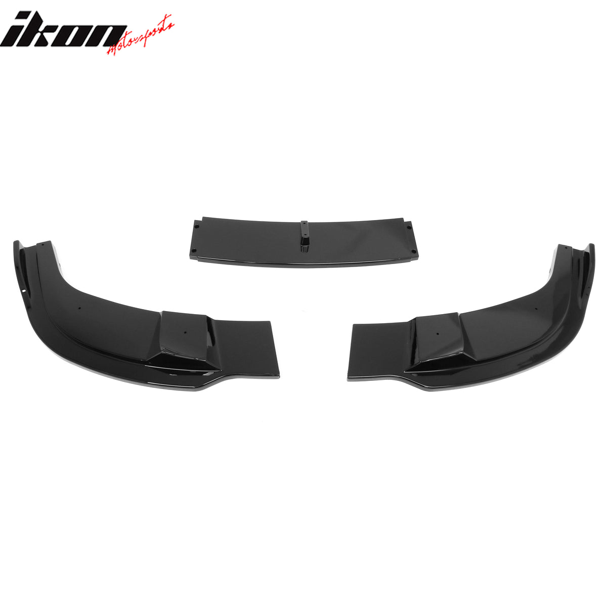 Fits 04-10 BMW E60 E61 5-Series M Sport H Style Front Bumper Lip Gloss Black ABS
