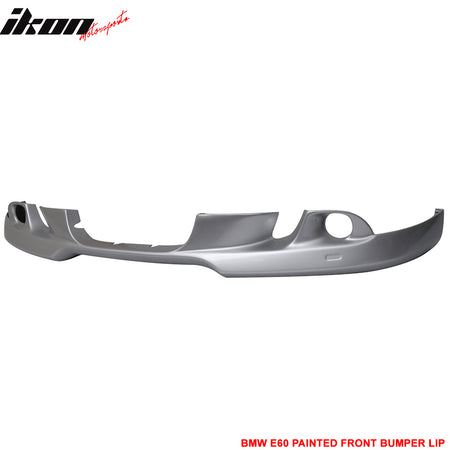 Fits 04-07 BMW E60 5 Series AC Front Bumper Lip #354 Titanium Silver Metallic