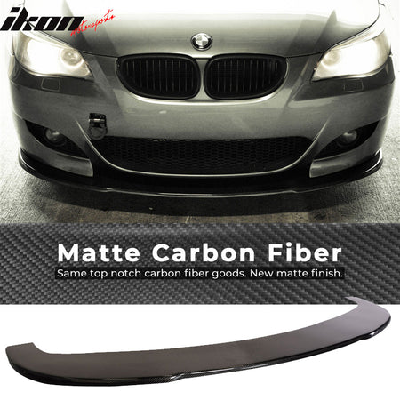 Fits 04-10 BMW M5 Carbon Fiber CF Front Bumper Lip