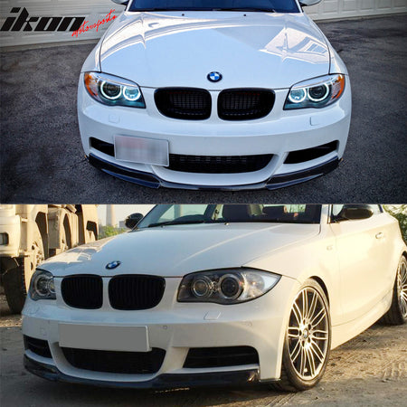 Fits 07-13 BMW 1 Series E82 MSport MT Front Bumper Lip Spoiler PU