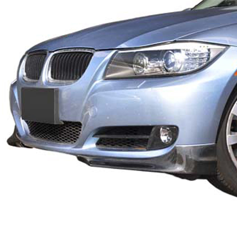 Fits 09-12 BMW E90 Carbon Fiber Splitter Bumper Lip Spoiler