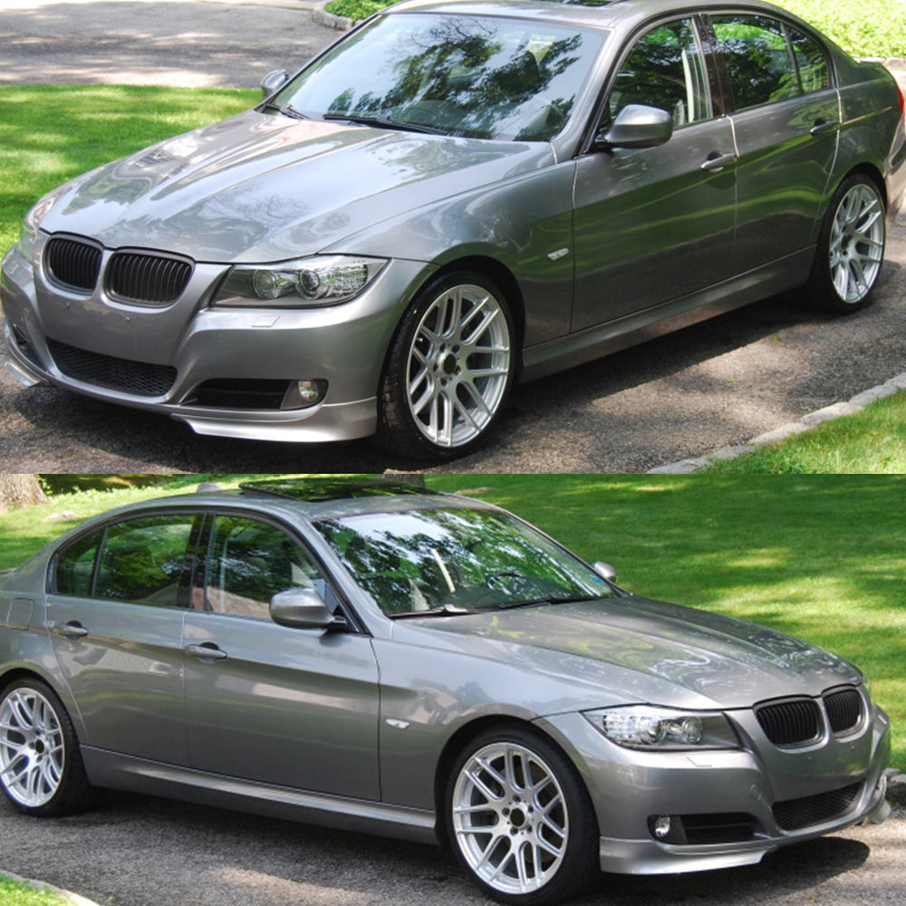 Fits 09-11 E90 LCI OE Painted #A23 Sonora Metallic PP Front Splitter