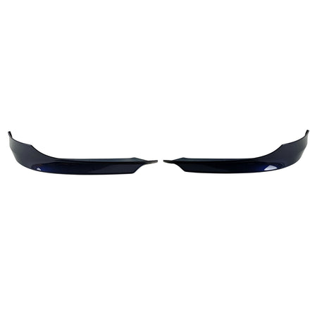Fits 09-11 E90 LCI OE Painted #A35 Monaco Blue Metallic PP Front Splitter