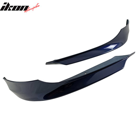 Fits 09-11 E90 LCI OE Painted #A35 Monaco Blue Metallic PP Front Splitter