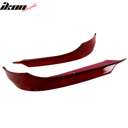 Fits 09-11 E90 LCI OE Painted #A61 Crimson Red PP Front Splitter