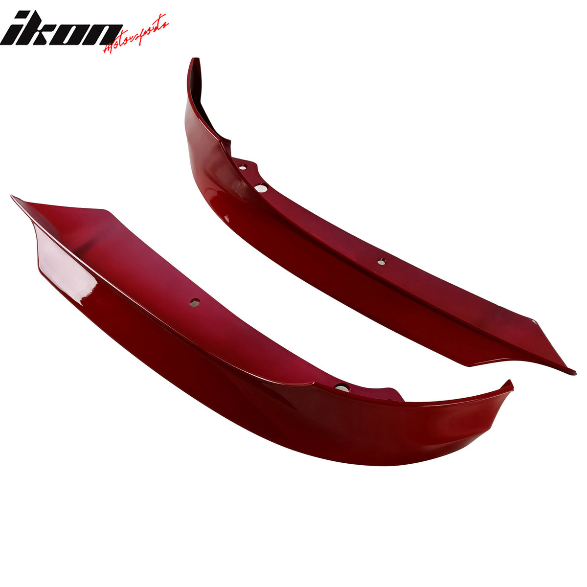 Fits 09-11 E90 LCI OE Painted #A61 Crimson Red PP Front Splitter
