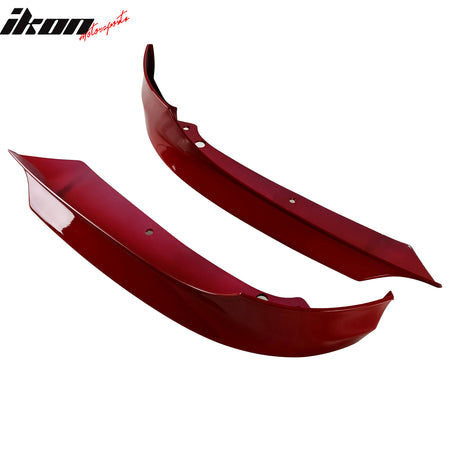 Fits 09-11 E90 LCI OE Painted #A61 Crimson Red PP Front Splitter