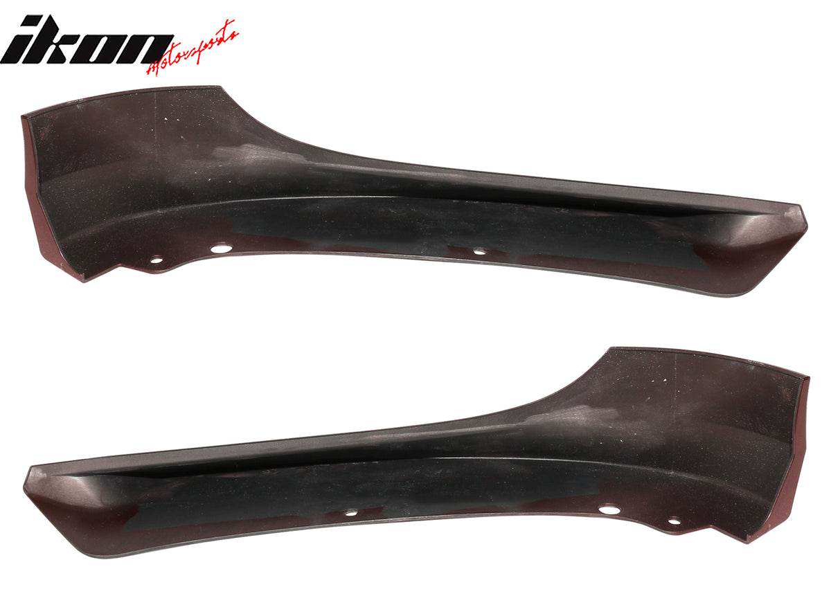 Fits 09-12 BMW E90 3-Series Sedan OE Style Front Lip Splitters Painted #A82 Red
