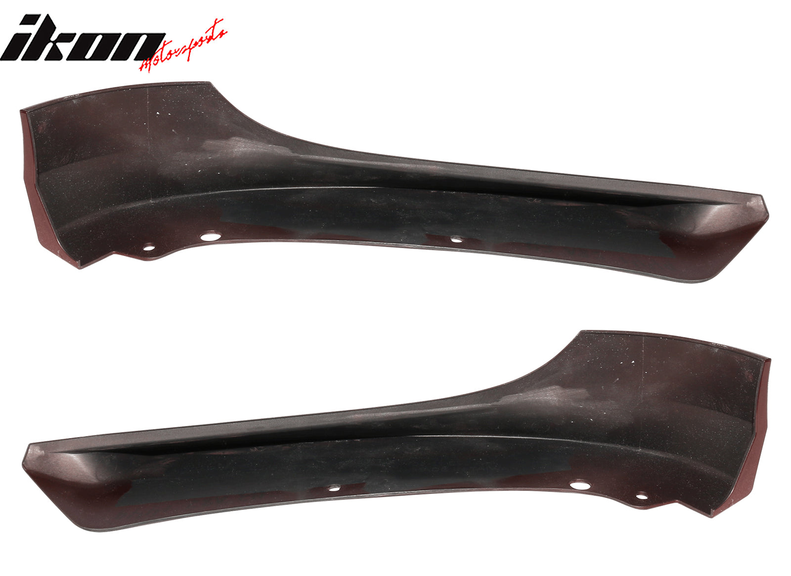 Fits 09-12 BMW E90 3-Series Sedan OE Style Front Lip Splitters Painted #A82 Red