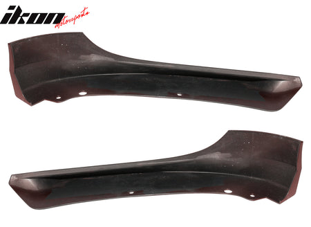 Fits 09-12 BMW E90 3-Series Sedan OE Style Front Lip Splitters Painted #A82 Red