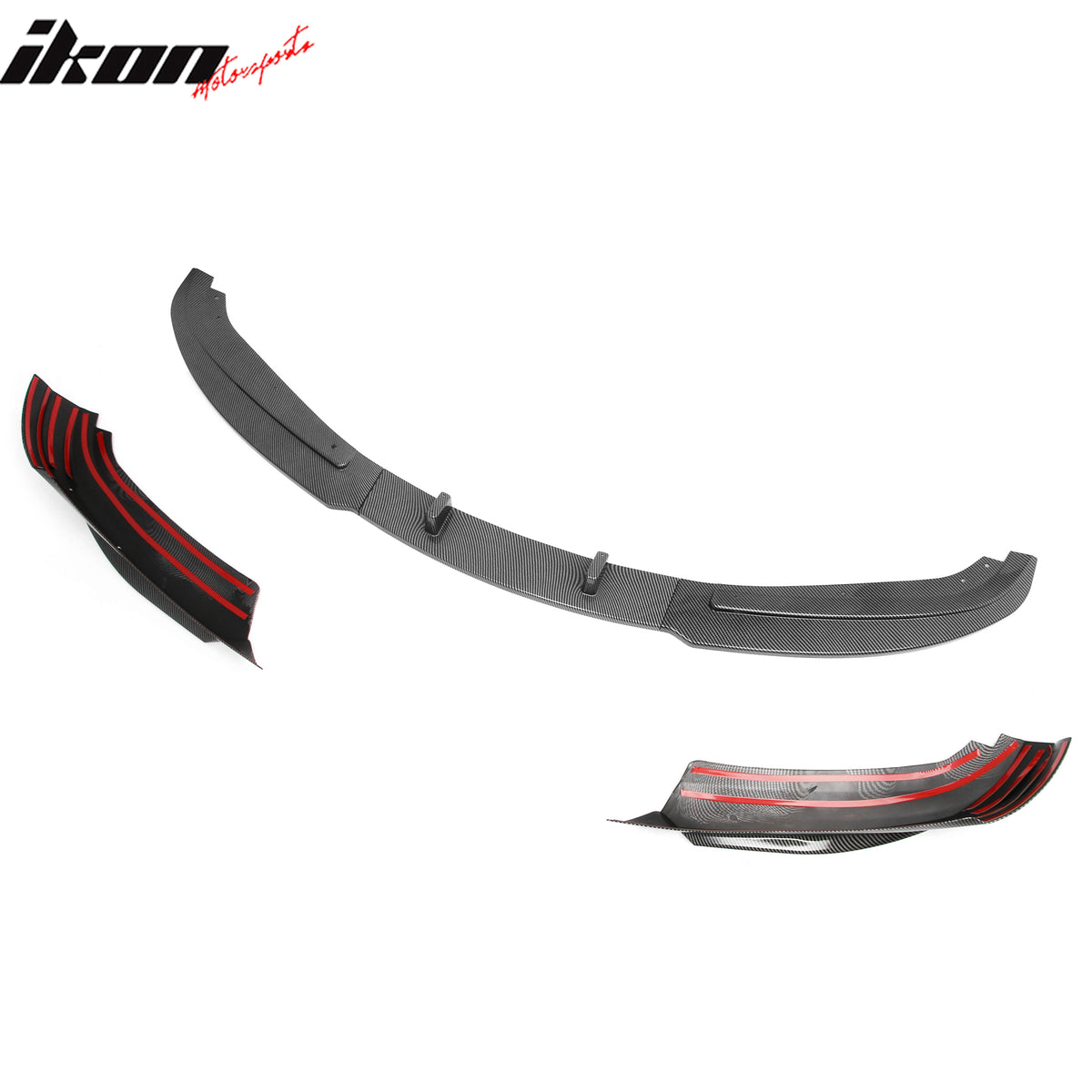 Fits 09-12 BMW E90 E91 LCI 3-Series Base MP Style Front Lip Carbon Fiber Print