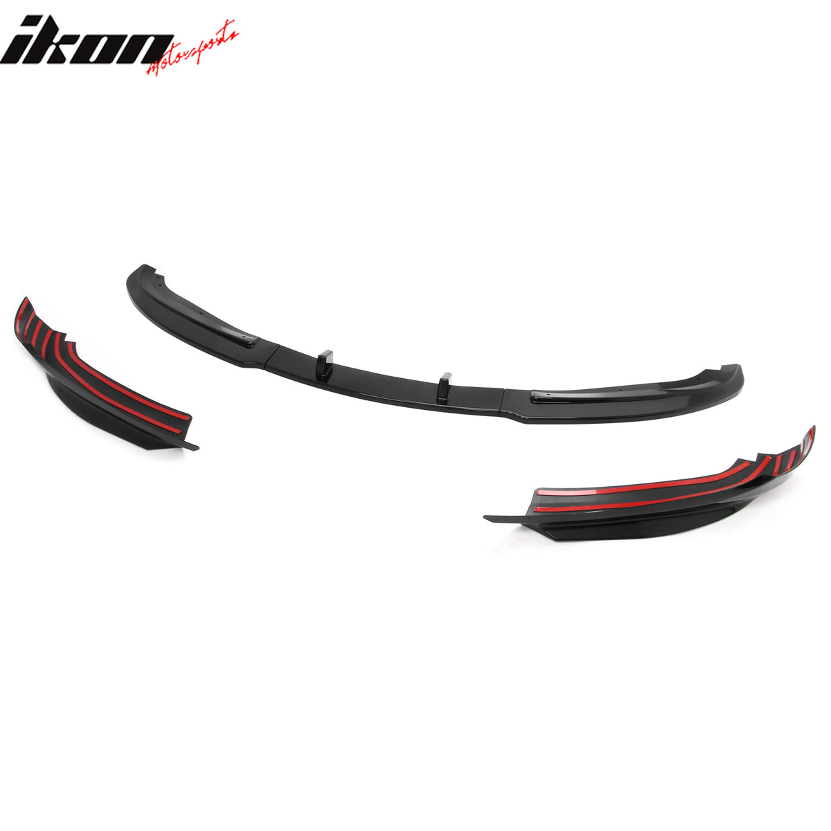 Fits 09-12 BMW E90 E91 LCI 3-Series Base MP Style Front Bumper Lip Gloss Black