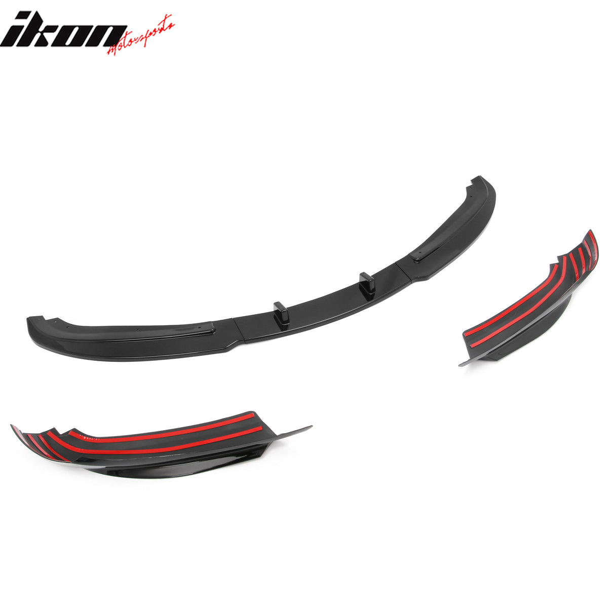 Fits 09-12 BMW E90 E91 LCI 3-Series Base MP Style Front Bumper Lip Gloss Black