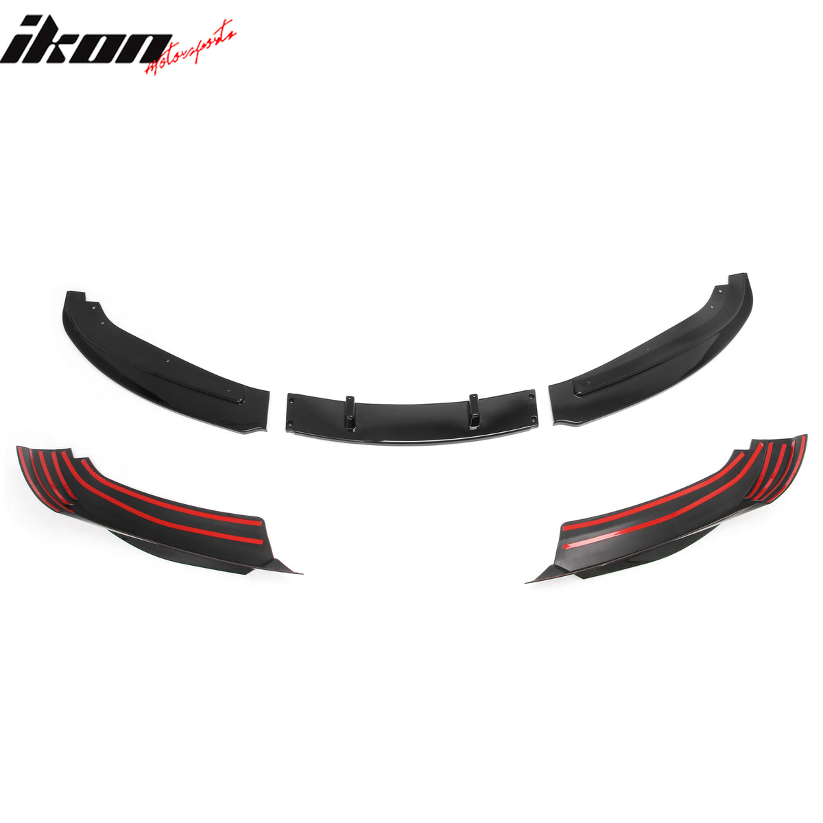 Fits 09-12 BMW E90 E91 LCI 3-Series Base MP Style Front Bumper Lip Gloss Black