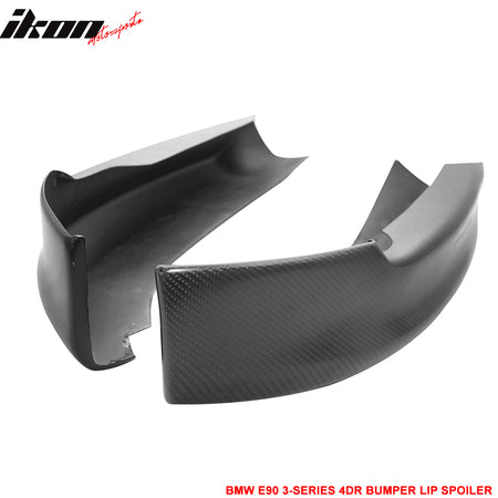 For 05-08 BMW E90 3-Series OE Style Front Bumper Lip Splitter Matte Carbon Fiber