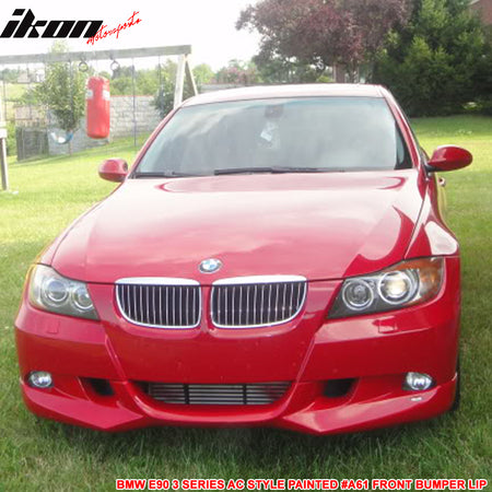 Fits 05-08 BMW E90 3-Series AC Style Style Front Bumper Lip