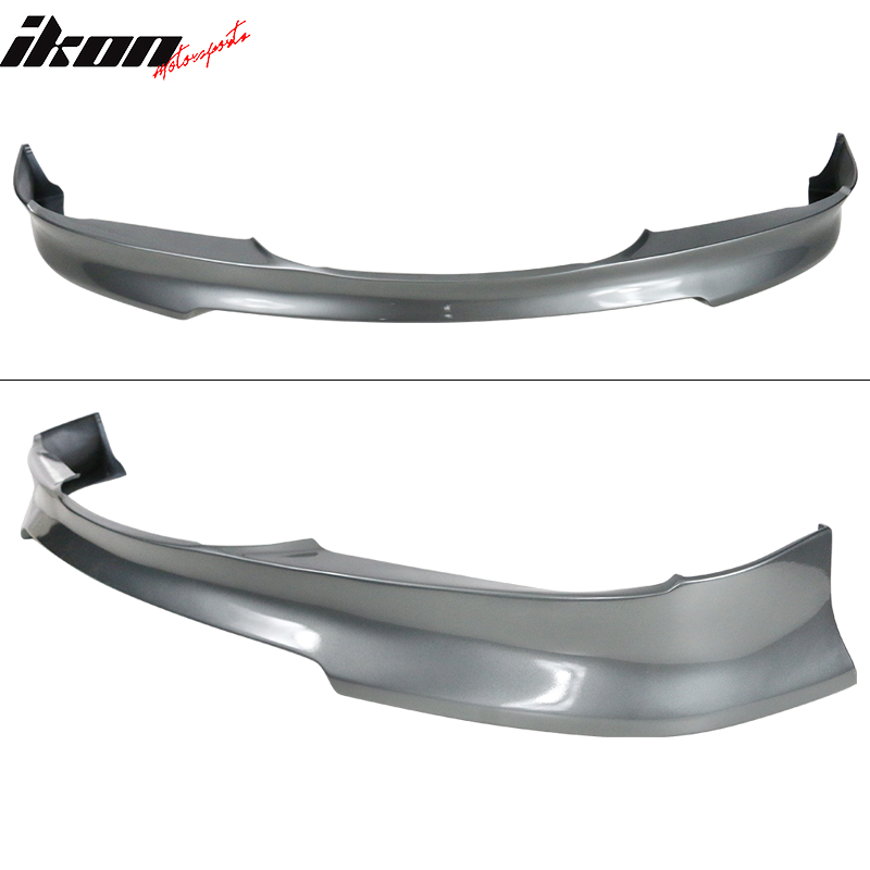 IKON MOTORSPORTS, Front Bumper Lip Compatible With 2005-2008 BMW 3 Series Pre LCI , Matte Carbon Fiber C Style Front Lip Spoiler Wing Chin Splitter, 2006 2007