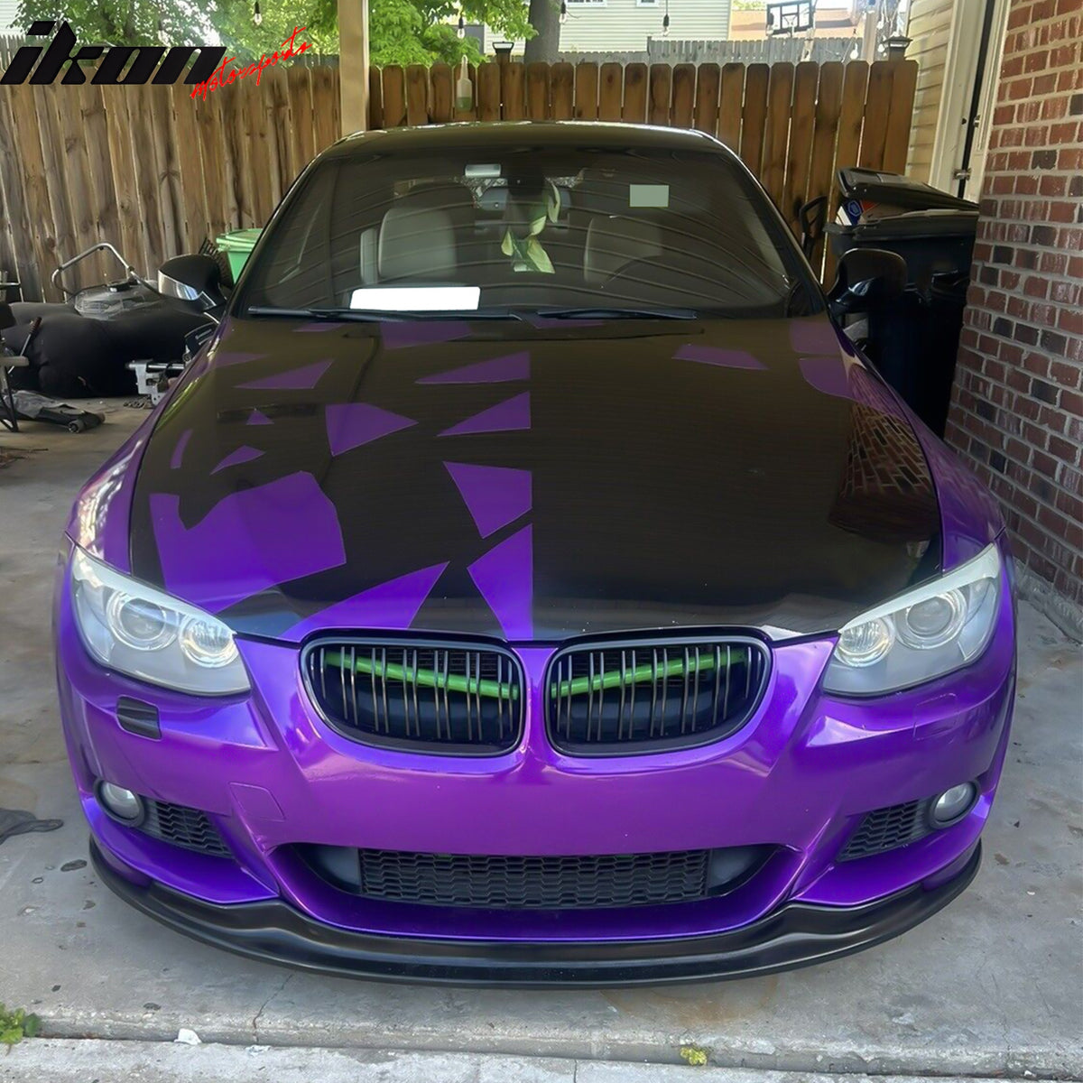 Fits 10-13 BMW E92 E93 3 Series 2-Door AK Style Front Bumper Lip Unpainted PU