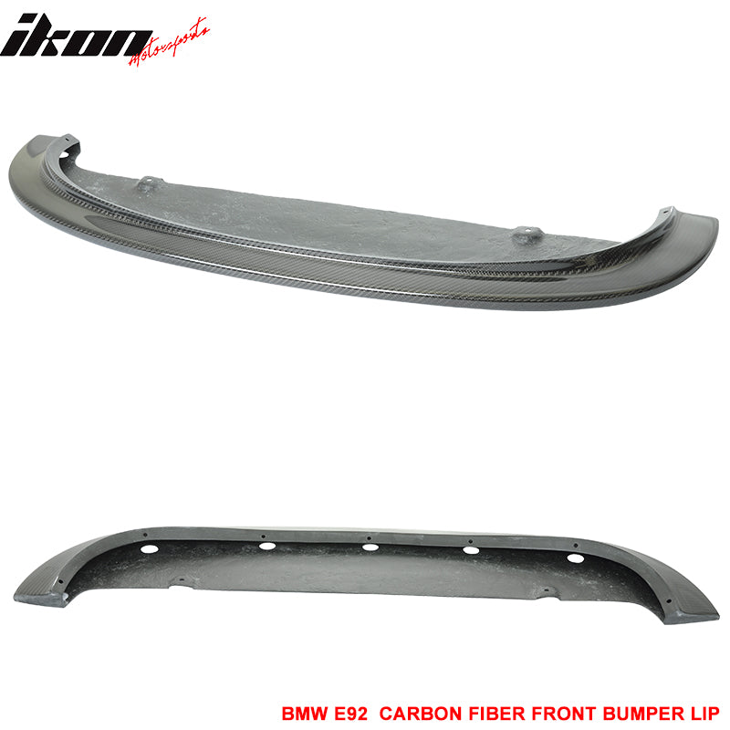 Fits 08-13 E90 E92 E93 M3 CRT Style Front Bumper Lip Spoiler - Carbon Fiber (CF)