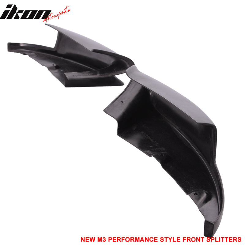 Fits 08-13 BMW E90 E92 M3 Performance Style Front Bumper Lip PU