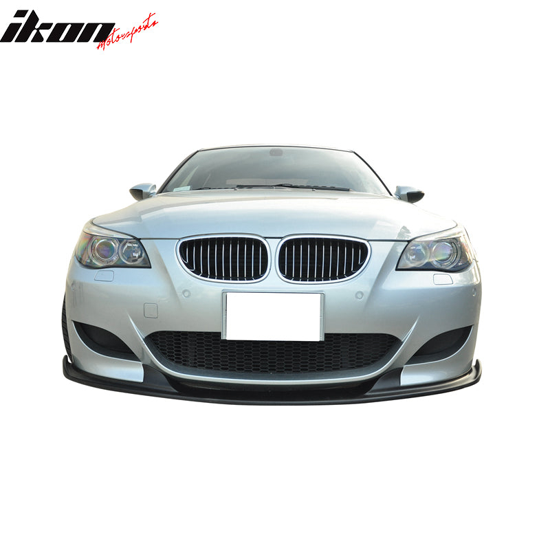 IKON MOTORSPORTS, Front Bumper Lip Compatible With 2008-2013 BMW E92 E93 E90 M3 Series Coupe Sedan, V Style Front Spoiler Splitter