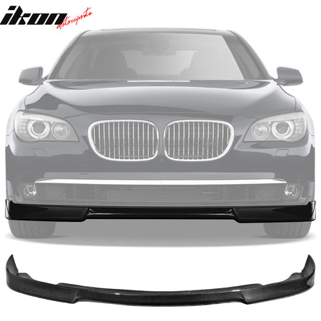 Fit 09-12 BMW F01 7-Series Sedan VRS Style Front Bumper Lip Spoiler Carbon Fiber