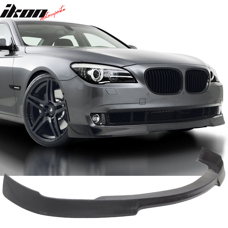 2009-2012 BMW F01 F02 VRS Style Unpainted Black Front Bumper Lip PU