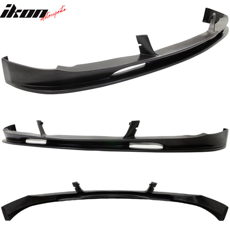 Fits 10-13 BMW F10 5 Series 3D Style Front Bumper Lip Spoiler Unpainted Black PU