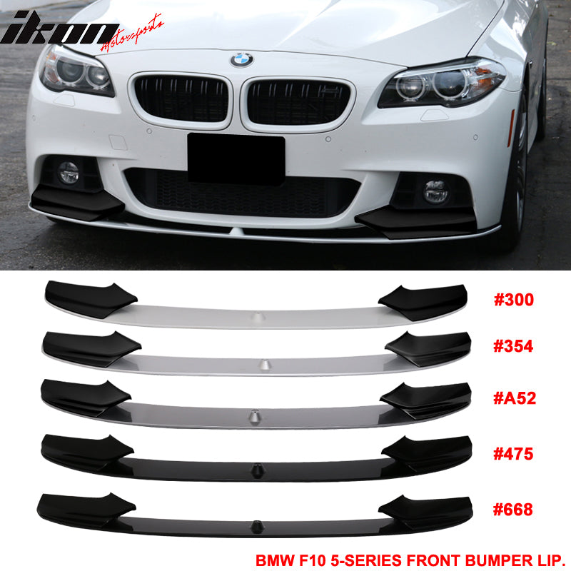 Fits 11-16 F10 Performance Front Bumper Lip Two Tone Color