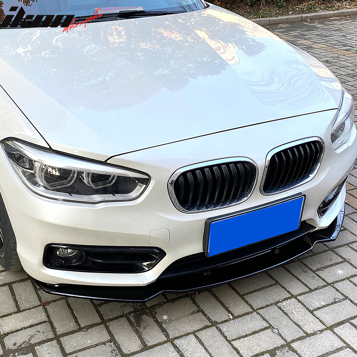 Fits 14-21 BMW F22 F23 2 Series Base Ikon Style Front Bumper Lip Gloss Black PP