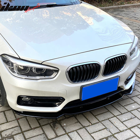 Fits 14-21 BMW F22 F23 2 Series Base Ikon Style Front Bumper Lip Gloss Black PP