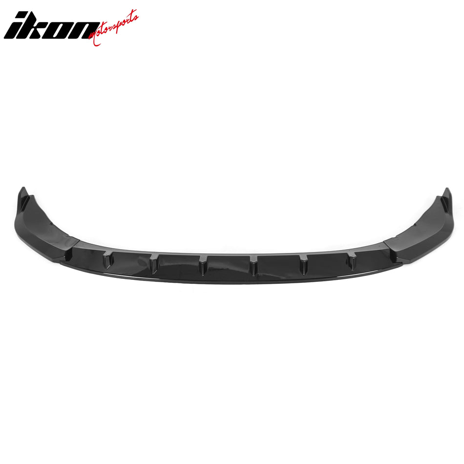 2020-2024 BMW 2-Series F44 Gran Coupe M Sport 3PCS Front Lower Bumper Lip Air Dam Chin Spoiler Splitter Gloss Black PP Polypropylene
