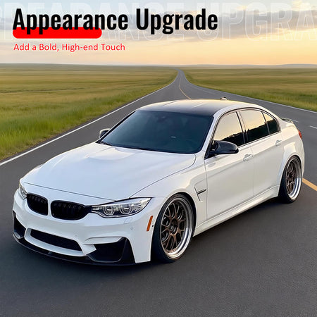 Fits 15-20 BMW F80 M3 F82 M4 MP Style Front Bumper Lip Spoiler Gloss Black ABS