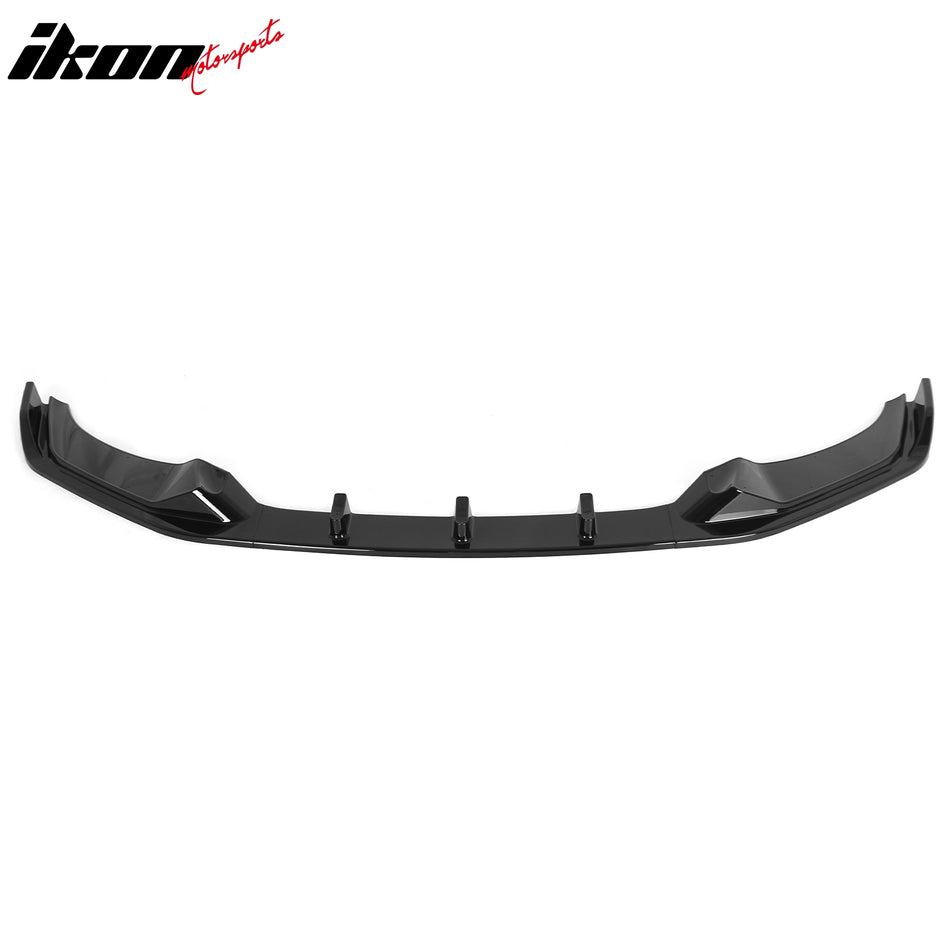 2016-2018 BMW F87 M2 3PCS Front Lower Bumper Lip Air Dam Chin Spoiler Splitter IKON Style Gloss Black PP Polypropylene