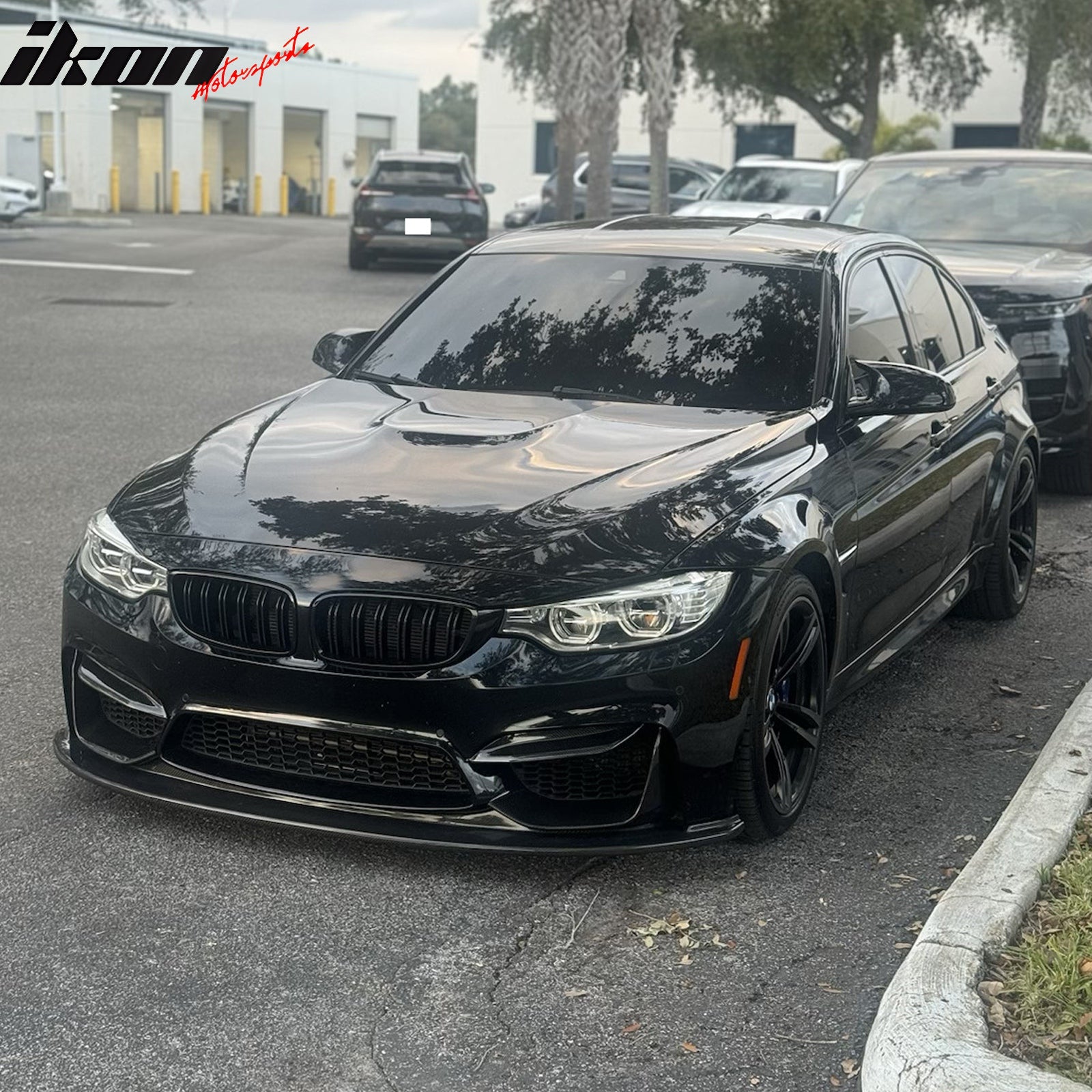 Fits 15-20 BMW F80 M3 F82 F83 M4 KS Style Front Bumper Lip Spoiler Carbon Fiber