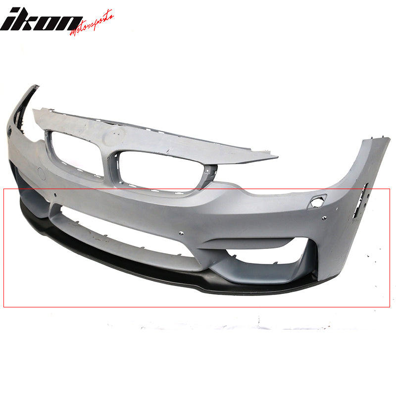 Fits 15-20 BMW F80 M3/F82 M4 Front Bumper Lip MDP Style Chin Spoiler PU Splitter