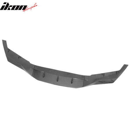 Fits 18-20 BMW F90 Pre LCI M5 R Style Front Bumper Lip Carbon Fiber Print ABS
