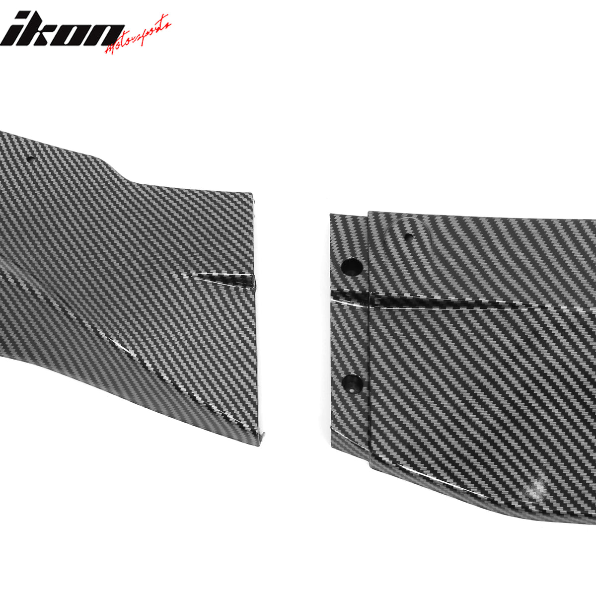 Fits 18-20 BMW F90 Pre LCI M5 R Style Front Bumper Lip Carbon Fiber Print ABS