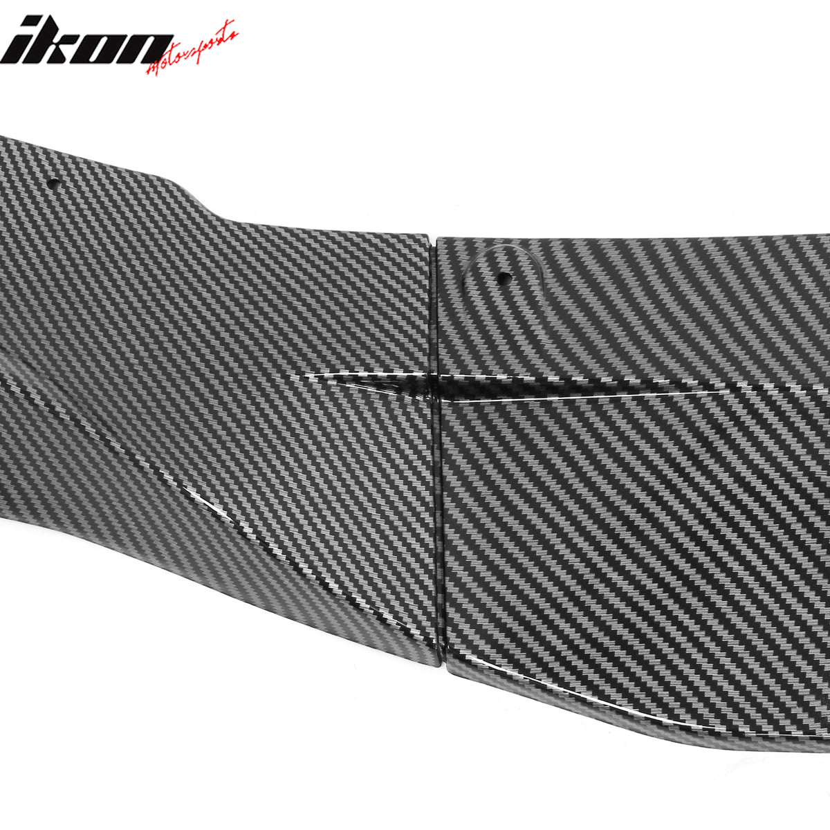 Fits 18-20 BMW F90 Pre LCI M5 R Style Front Bumper Lip Carbon Fiber Print ABS