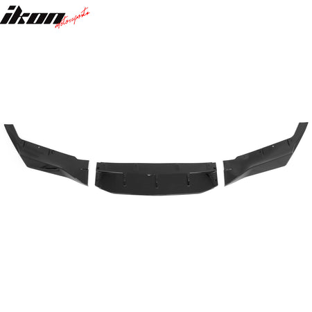 Fits 18-20 BMW F90 Pre LCI M5 R Style Front Bumper Lip Gloss Black ABS 3PCS Set