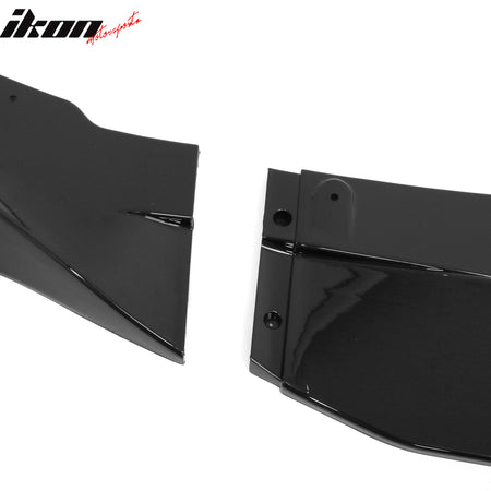 Fits 18-20 BMW F90 Pre LCI M5 R Style Front Bumper Lip Gloss Black ABS 3PCS Set