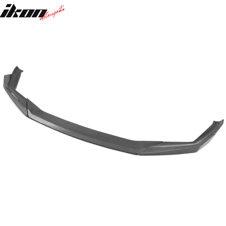 Fits 21-23 BMW F90 LCI M5 CS Style Front Bumper Lip Carbon Fiber Print ABS 3PCS