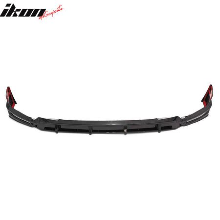 Fits 24-26 BMW G05 X5 LCI Front Bumper Lip Gloss Black DRL Spoiler ABS Splitter