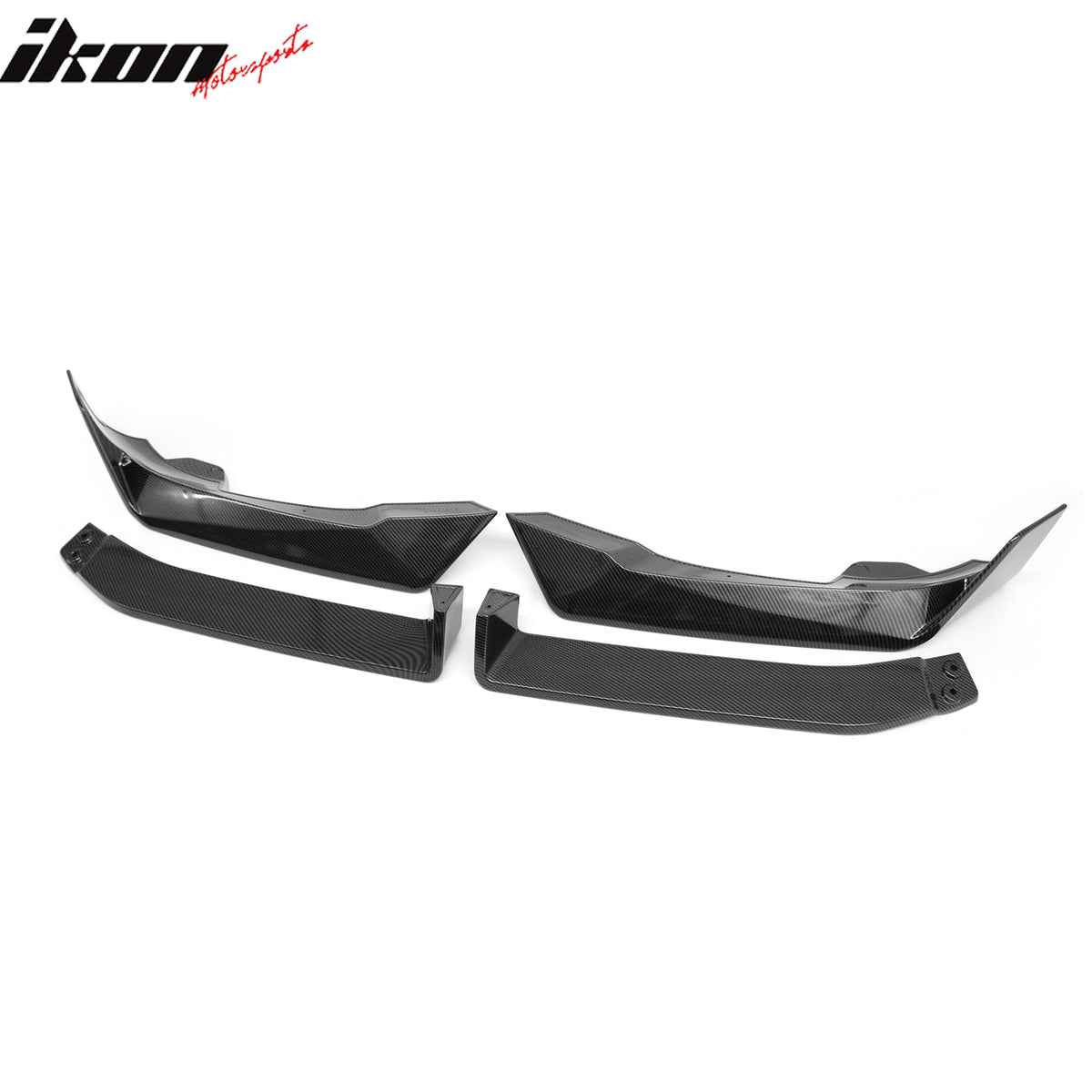 Fits 24-27 BMW LCI G06 X6 M Sport MP Style Front Bumper Lip Carbon Fiber Print