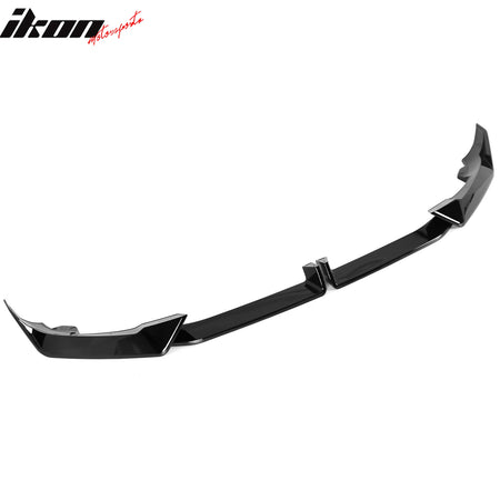 Fits 24-27 BMW LCI G06 X6 M Sport MP Style Front Bumper Lip ABS Gloss Black 4PCS