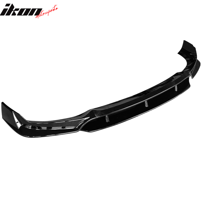 Fits 20-23 BMW G06 X6 IKON Front + Rear Bumper Lip + 2PC Side Skirts Gloss Black