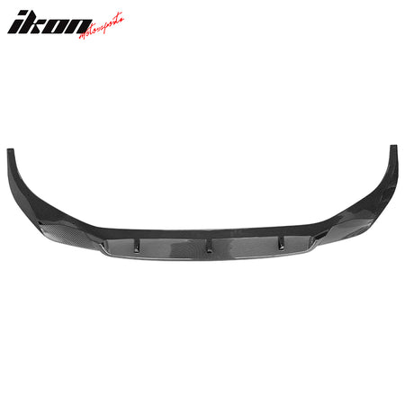 IKON MOTORSPORTS, Front Bumper Lip Compatible With 2020-2022 BMW G12 7-Series With M Sport Bumper Only, Front Bumper Lip Spoiler Bodykit Air Dam Chin IKON Style Painted PP