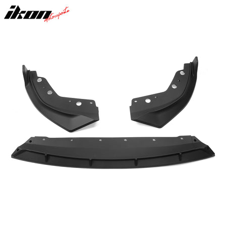 Fits 23-25 BMW G20 3 Series M Sport M340i IKON Front Bumper Lip Matte Black - PP