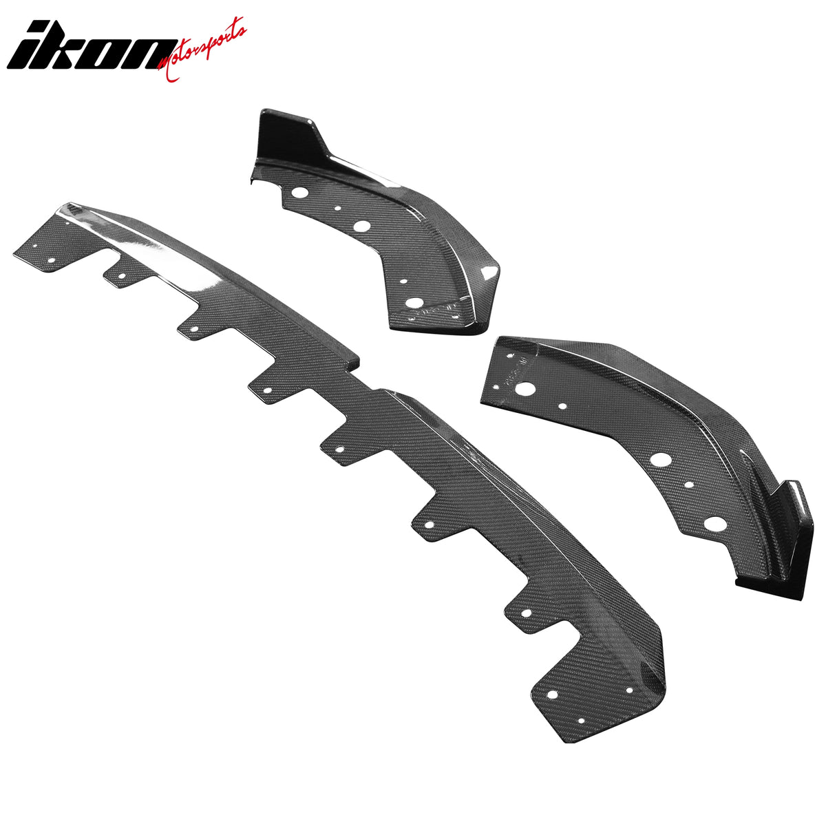 Fits 23-26 BMW G20 M340i M Sport M-Performance Carbon Fiber Front Bumper Lip 3PC
